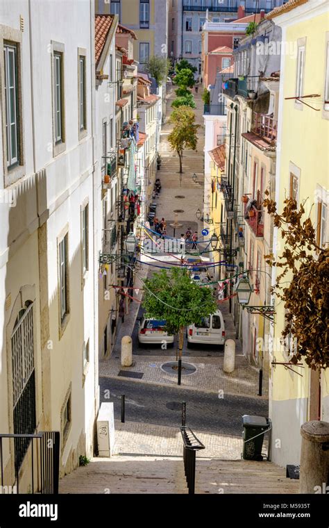 Barrio Alto Neighborhood, Lisbon, Portugal Stock Photo - Alamy