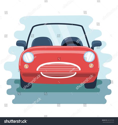 Car Front View Vector