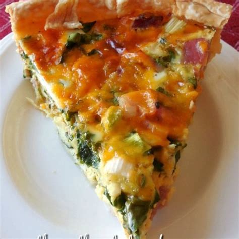 Ham Spinach Quiche The Southern Lady Cooks