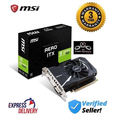 MSI Nvidia GT 1030 2GB Aero ITX 2G OC GT1030 2G VGA Graphic Card GTX