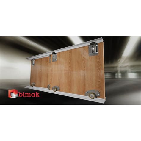 Bimak Mini Sliding Door Kit Colour Silver 4 Doors 3m Tracks