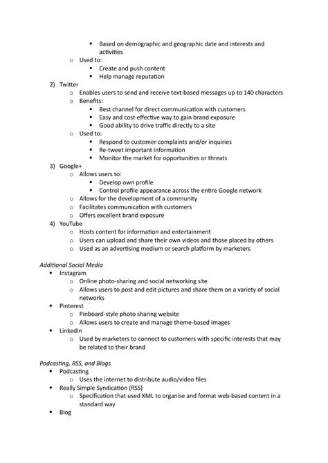 Integrated Marketing Communications Study Notes 24210 Integrated