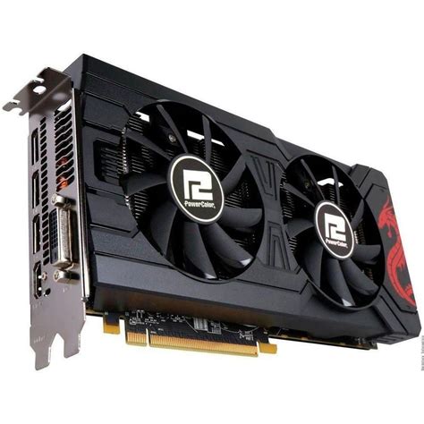 Placa De Video 4GB Radeon RX 570 Power Color RED DRAGON GDDR5 AXRX