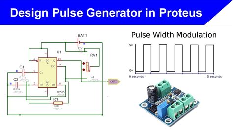 Design Pulse Generator In Proteus Proteus Simulation Youtube