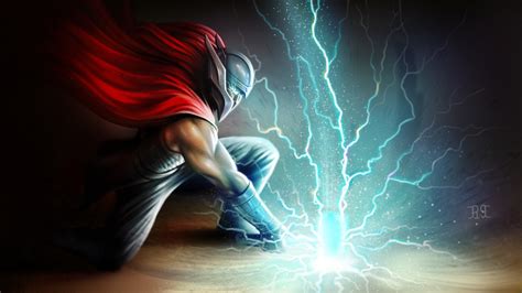 Thor Thunder Hammer Art Wallpaper,HD Superheroes Wallpapers,4k Wallpapers,Images,Backgrounds ...