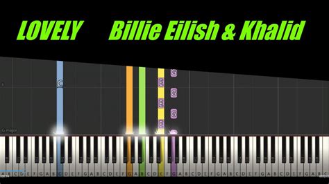 Lovely Billie Eilish Khalid Piano Tutorial Youtube