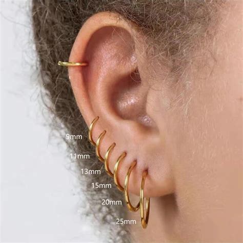 Gold Hoop Earrings For Men