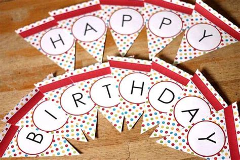 Happy Birthday Bunting Free Printable - Classically Homeschooling