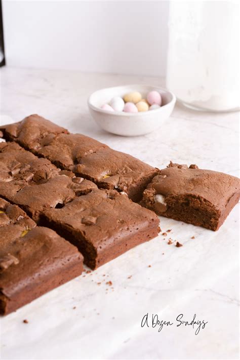 Mini Egg Brownies A Dozen Sundays