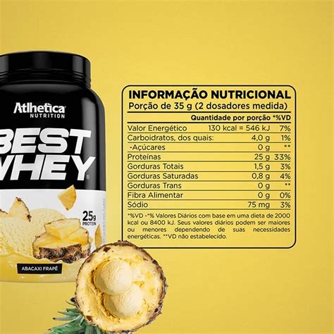 Whey 3W Best Whey Abacaxi Frapê 900g AtlheticaAtlhetica Nutrition