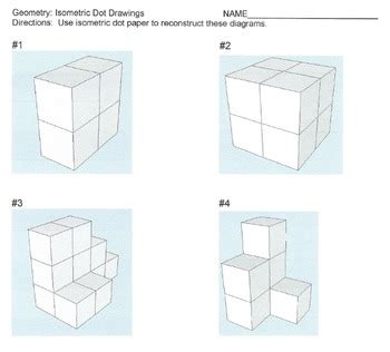 Isometric Dot Drawing by Mike's Math Market | Teachers Pay Teachers