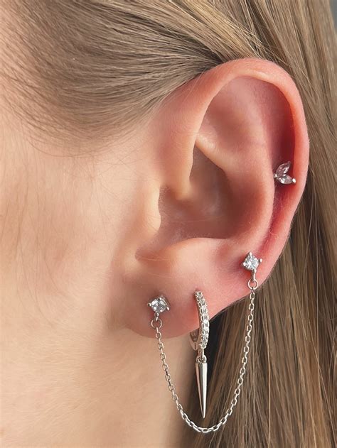 Earrings That Look Like Two Piercings