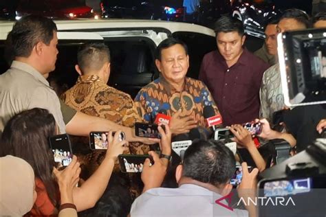 Prabowo Siap Perkuat Koalisi Setelah Ditetapkan Oleh Kpu Antara News