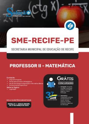 Apostila Sme Recife Pe Professor Ii Matem Tica