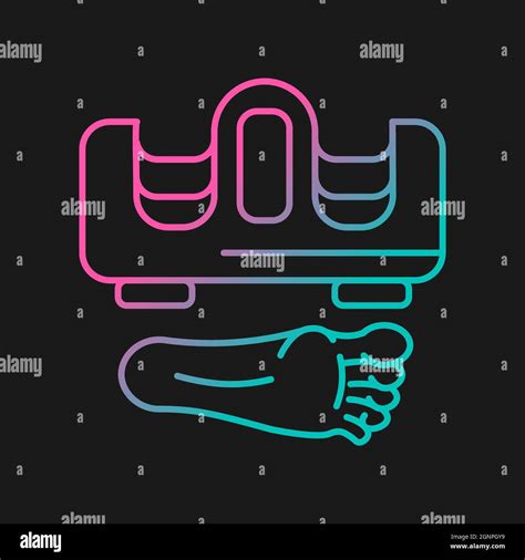 Foot Massager Gradient Vector Icon For Dark Theme Stock Vector Image