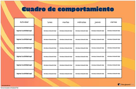 Gráfico de Comportamiento de Cuadrícula Storyboard