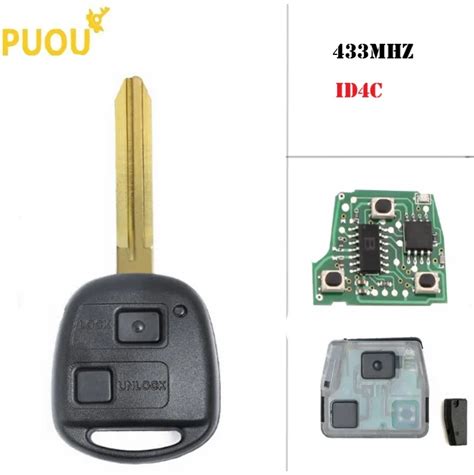 Chave Remota 315mhz Id4c Chip Para Toyota Avensis Corolla Yaris Rav4