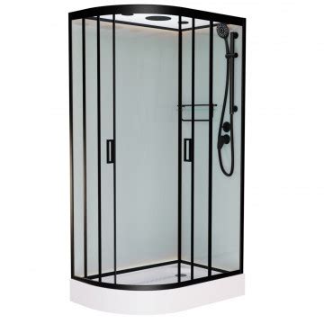 Душевая кабина Frank F411R Black правая 110х80 — купить в Москве по ...