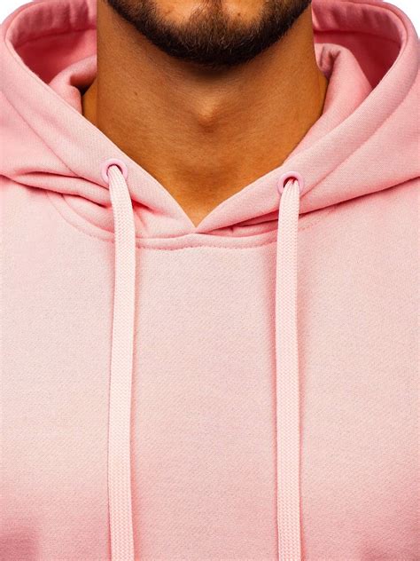 Sudadera Con Capucha Para Hombre Rosa Claro Bolf Rosa Claro