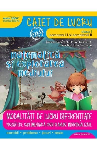 Matematica Clasa 1 Sem 1 Plus 2 Caiet Modalitati De Lucru Diferentiate