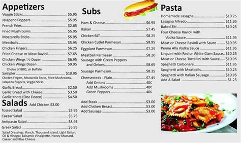 Two Cousins Pizza & Pasta Menu - Urbanspoon/Zomato