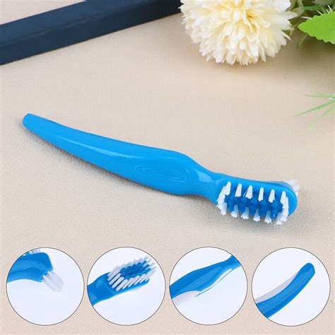 Denture Cleaning Brush Dual Head Toothbrushes Hard For False Teeth