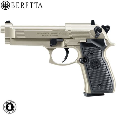 Buy Online Co2 Pellet Air Pistol Beretta M92 Fs Nickel Finish From Beretta • Shop Of Co2 Pistols