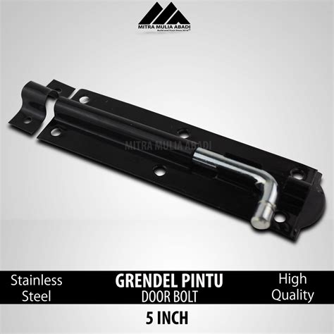 Jual Slot Pintu Grendel 5 Inci Hitam Shopee Indonesia