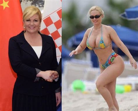 Son Reales Estas Fotos En Bikini De La Presidenta De Croacia Fotos