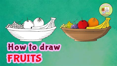 How To Draw Fruits Easy Step By Step Drawing Tutorial For Kids Youtube