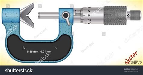 Analog Vanvil Micrometer Stock Vector (Royalty Free) 185906966 | Shutterstock