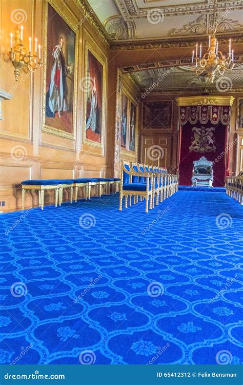 Interior of Royal Palace in Medieval Windsor Castle. UK Editorial ...