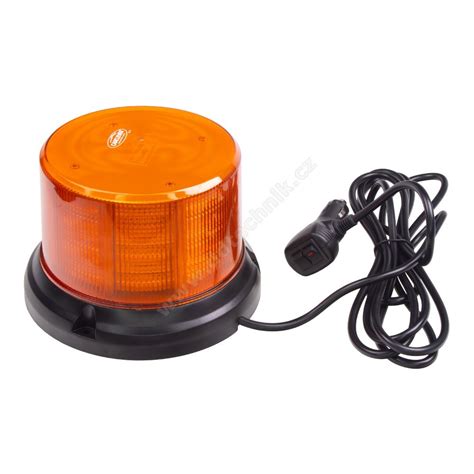 WL 323M LED maják 12 24V 96x0 5W oranžový magnet ECE R65 R1