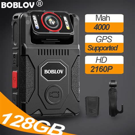 BOBLOV M7 Pro 4K Body Mounted Mini Action Camera With GPS 128GB HD