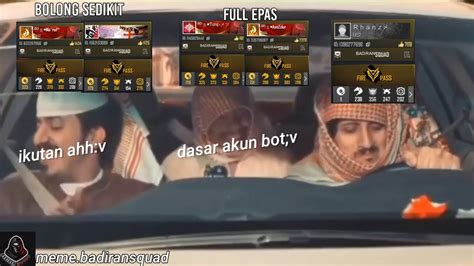 MEME 3 ORANG ARAB VERSI ELITE PASS PUTIH POLOSAN VIDEONYA VIRAL