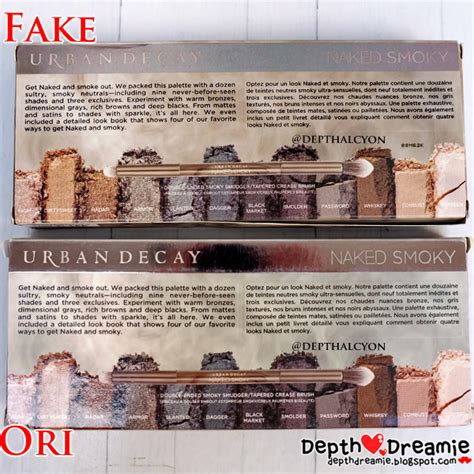 Urban Decay Naked Smoky Palette Fake Vs Ori