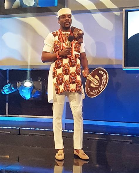 Lion Ebuka Obi Uchendu S Isiagu Outfit For The Bbnaija Live Show