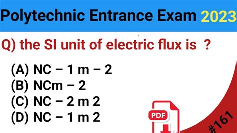 Polytechnic Previous Years Questions Polytechnic Questions