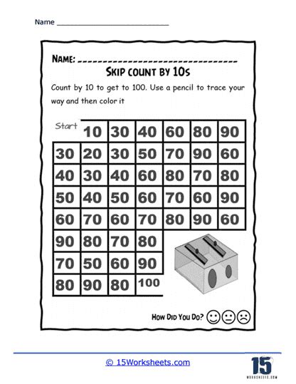 Skip Counting By 10s Worksheets 15