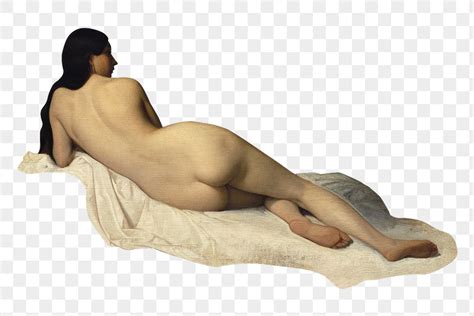 Nude Woman Posing Vintage Illustration Premium PNG Sticker Rawpixel