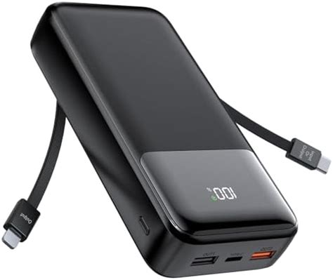 Amazon Guowo Portable Charger With Built In Cables 22 5W Fast