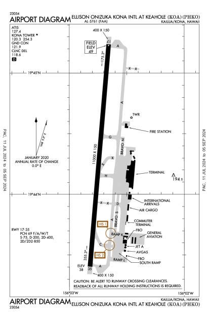 Kona Airport Terminal Map