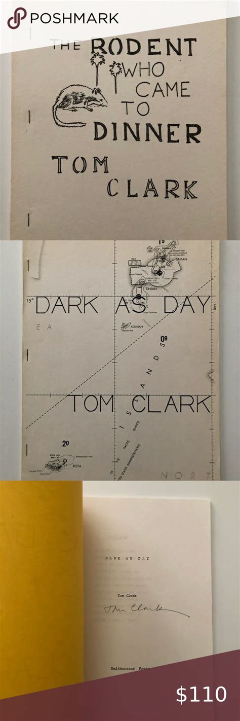 4 Original And Signed Tom Clark Books