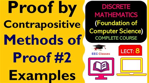 L8 Proof By Contrapositive Methods Of Proof Solved Examples