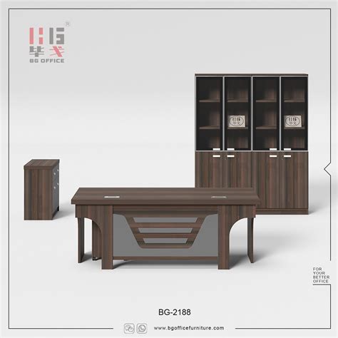 Commercial Wooden Furniture Melamine Computer Table Executive Manager