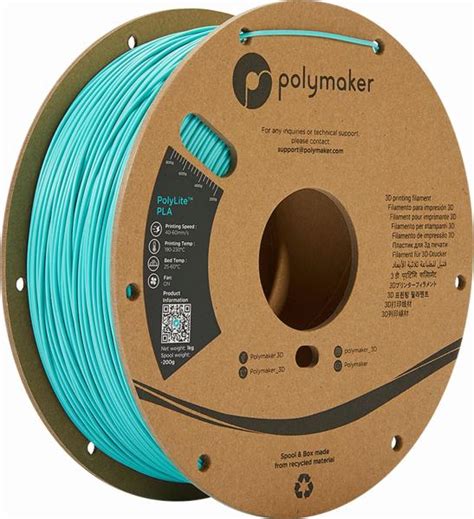 Polymaker Polylite Pla Bleu Arctique Teal Mm Kg