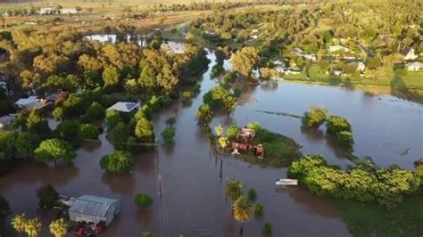 Drone Footage Reveals Extent Of Flooding In Eugowra As Evacuation Warnings Issued In Central