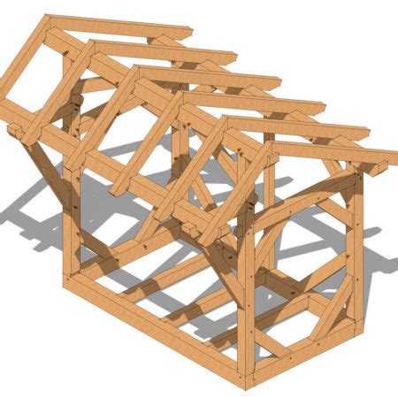 Firewood Storage Shed Plan Timber Frame HQ