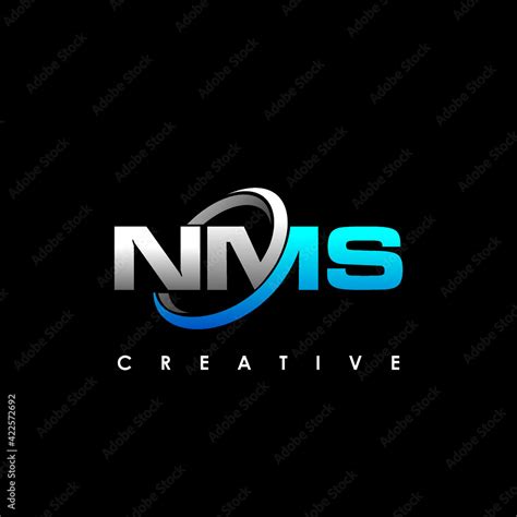 Nms Letter Initial Logo Design Template Vector Illustration Stock