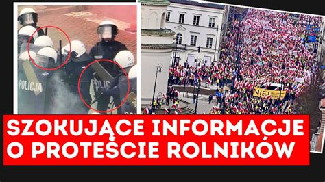 Szokuj Ce Informacje Ws Protest W Rolnik W Pos Owie Ujawniaj W